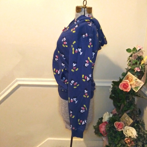 Disney Store Women's Navy Classic Happy Mickey Mouse Hoodie - Picture 5 of 10